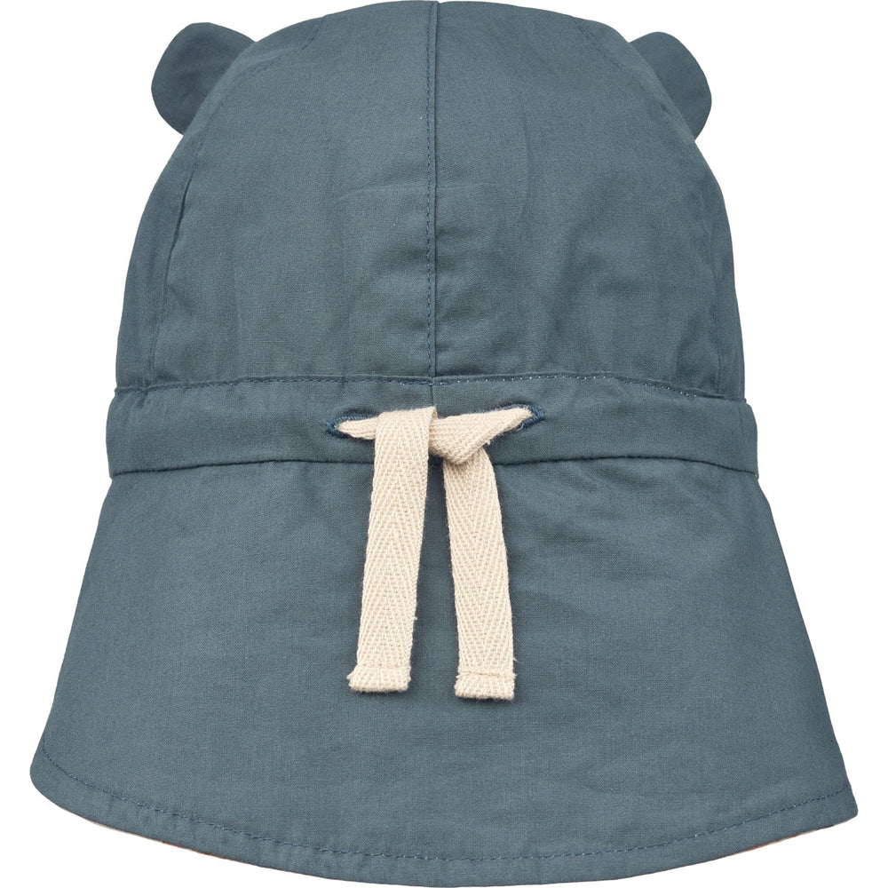 Liewood Collection Sale - Liewood - Gorm Reversible Sun Hat - Sea Creature/Sandy - Pearls & Swines
