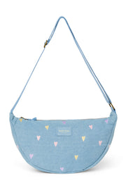 Studio Noos – Teddy-Bauchtasche – Braune Herzen