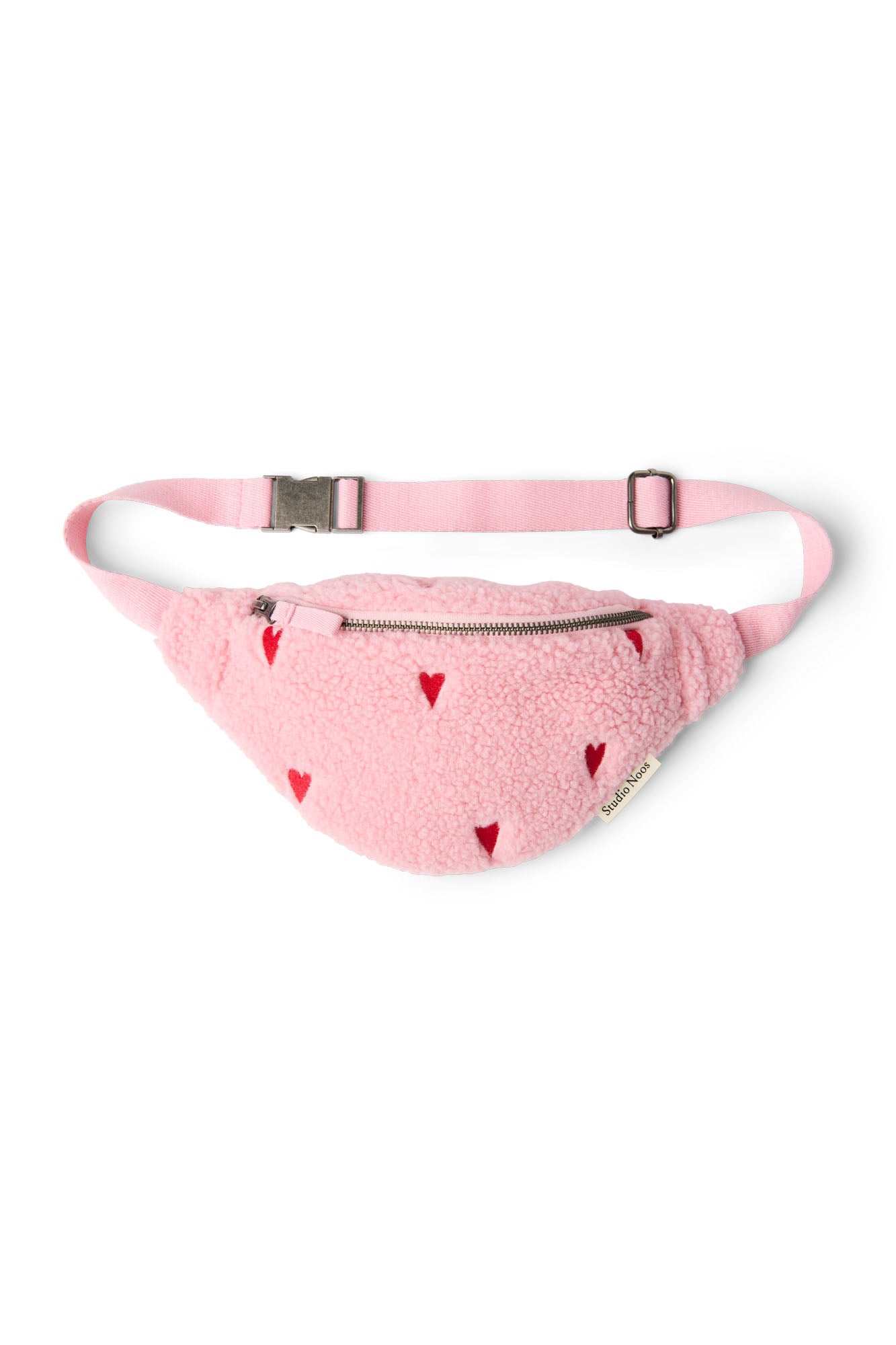 Pearls and Swines Studio Noos - Teddy Mini Fanny Pack - Light Pink Hearts - Pearls & Swines