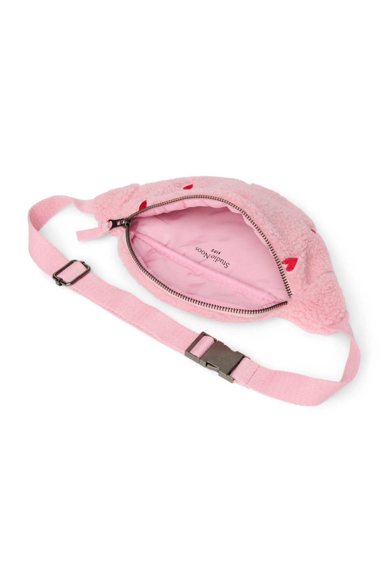 Pearls and Swines Studio Noos - Teddy Mini Fanny Pack - Light Pink Hearts - Pearls & Swines