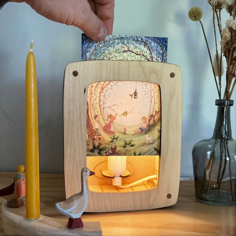 Het Houtlokael Het Houtlokael - Postcardlamp Luxe - Maple - Pearls & Swines