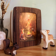 Het Houtlokael Het Houtlokael - Postcardlamp Luxe - Walnut - Pearls & Swines