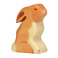 Holtziger Holtziger - Wooden animal - Hare sitting - Pearls & Swines