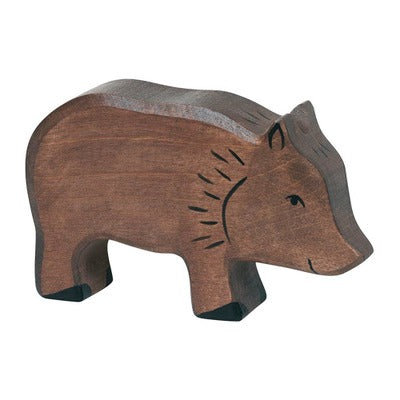 Holtziger Holtziger - Wooden animal - Wild boar - Pearls & Swines