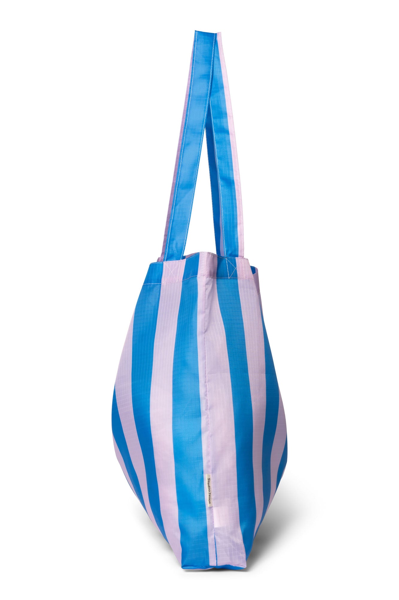 Pearls & Swines Studio Noos Grocery Bag - Powder/Blue Striped - Pearls & Swines