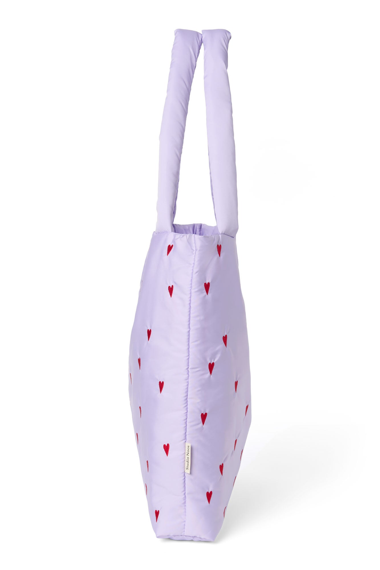 Pearls and Swines Studio Noos - Puffy Mom bag - Purple Hearts - Pearls & Swines
