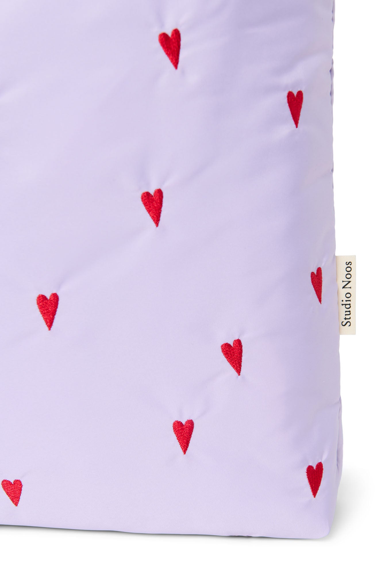 Pearls and Swines Studio Noos - Puffy Mom bag - Purple Hearts - Pearls & Swines