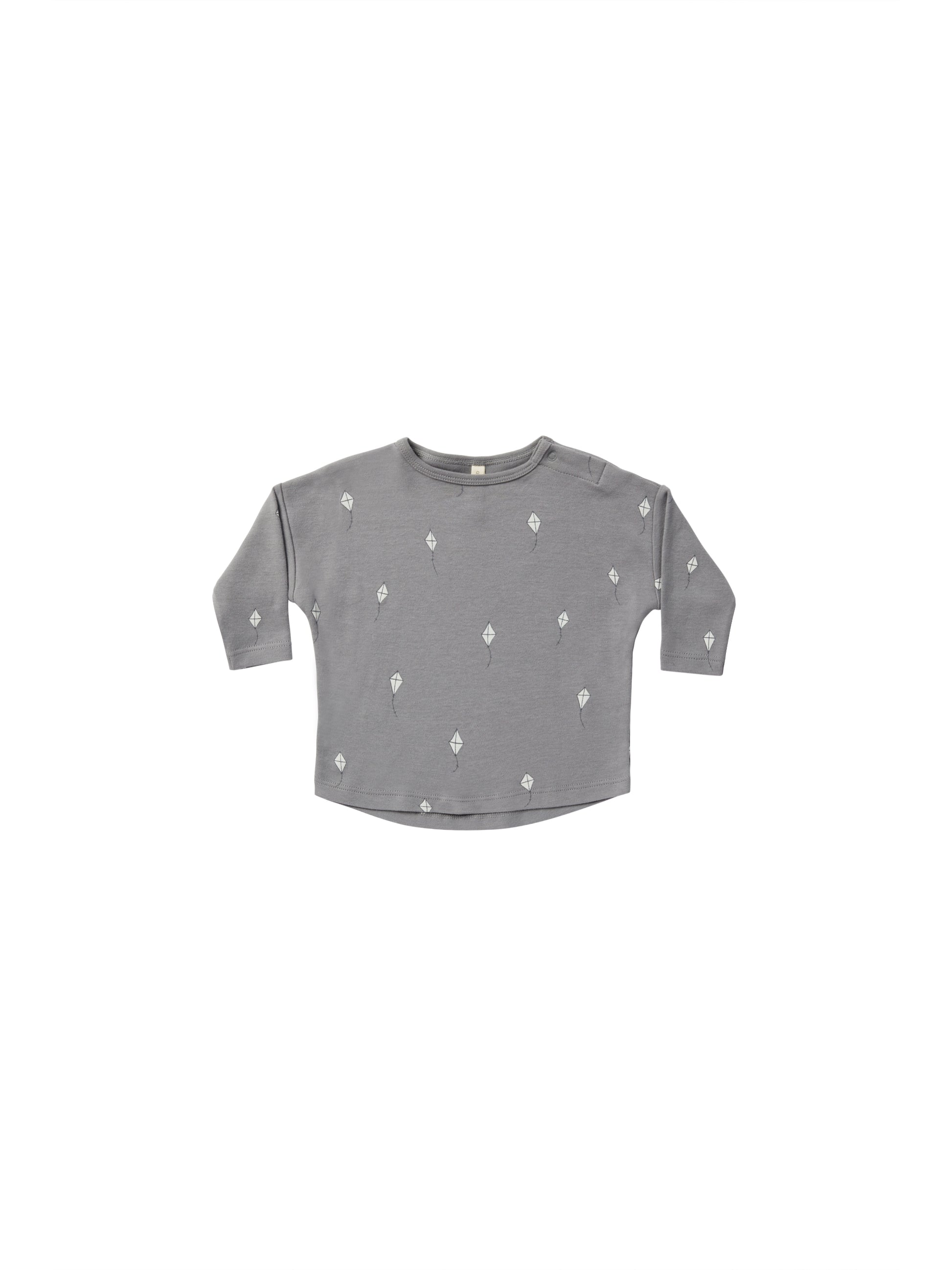 Quincy Mae Quincy Mae - Long Sleeve Tee - Kites - Pearls & Swines