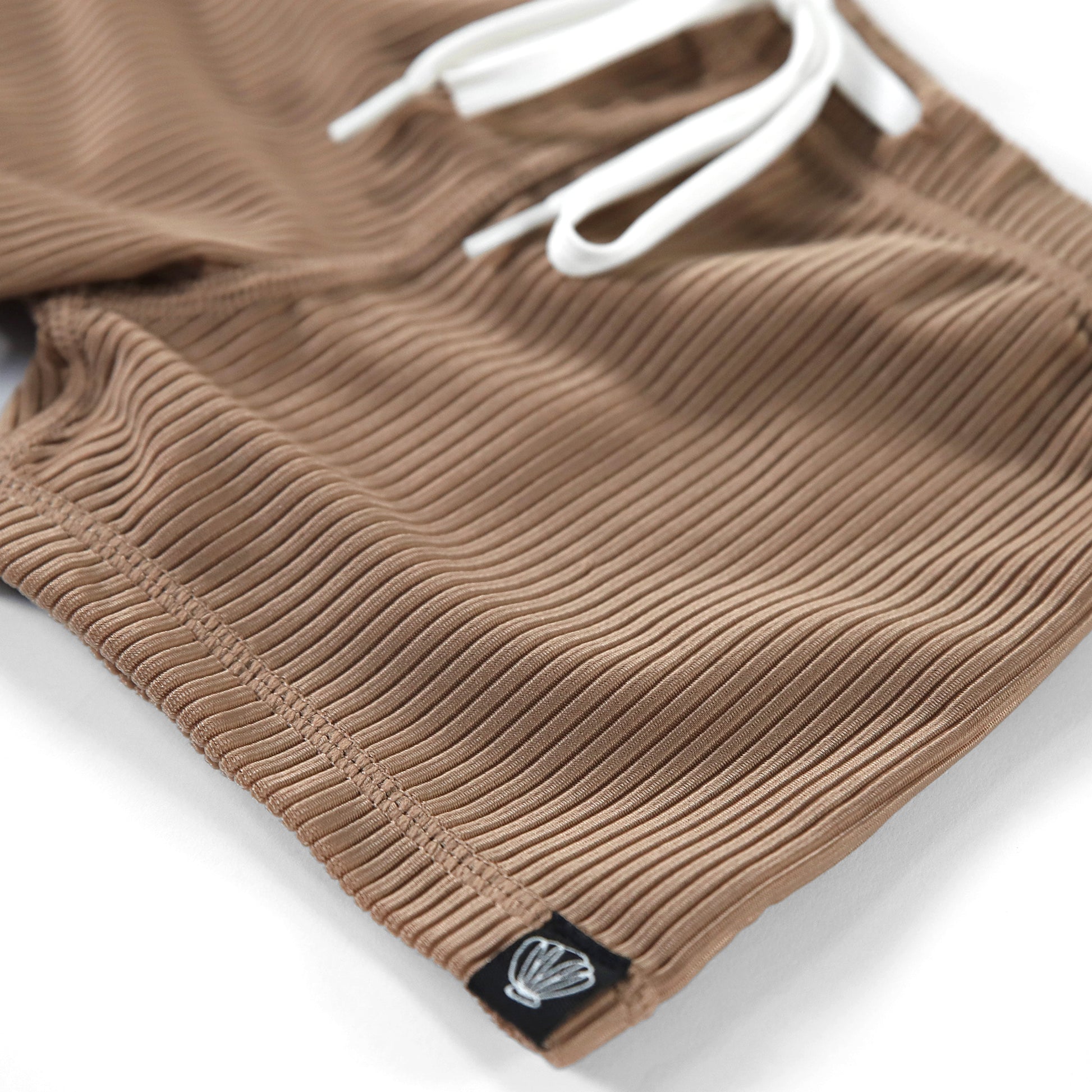 Beach & Bandits Collection Sale - Beach & Bandits - Chocolate Ribbed - Swimshort - Pearls & Swines