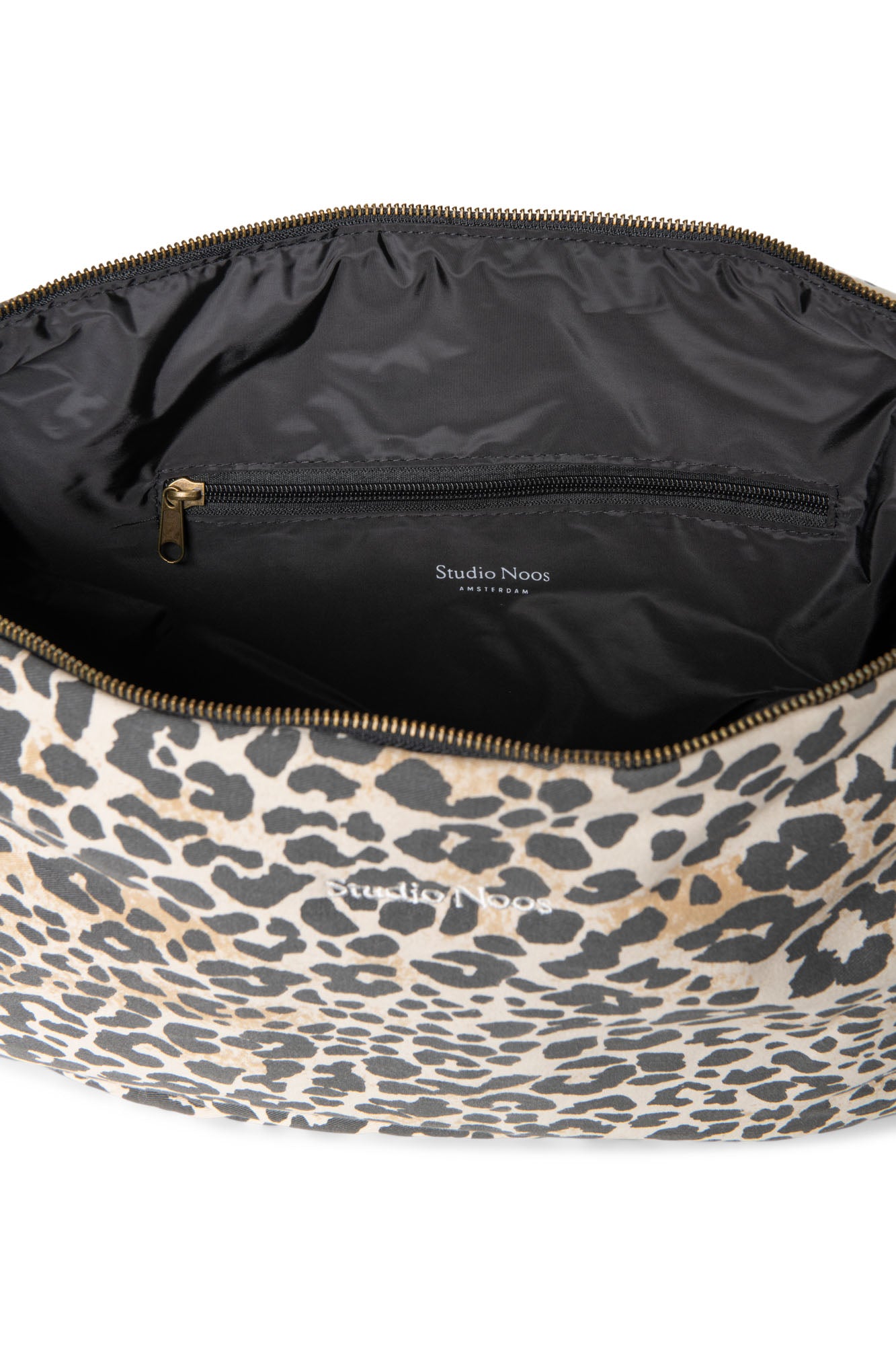 Pearls & Swines Studio Noos - Soft Cotton Cross Body Bag - Leopard - Pearls & Swines