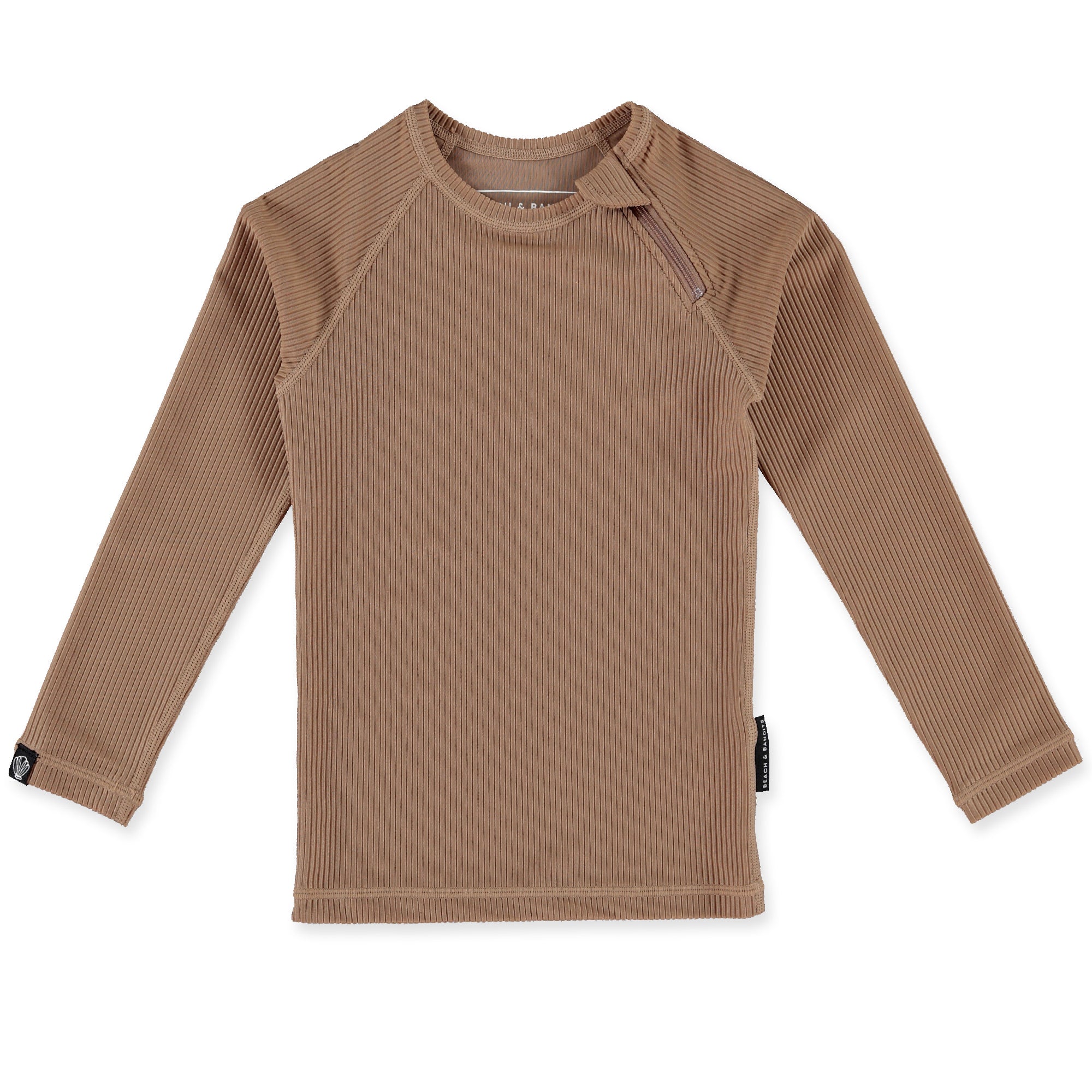 Beach &amp; Bandits Beach & Bandits Chocolate Ribbed Longsleeve - Pearls & Swines