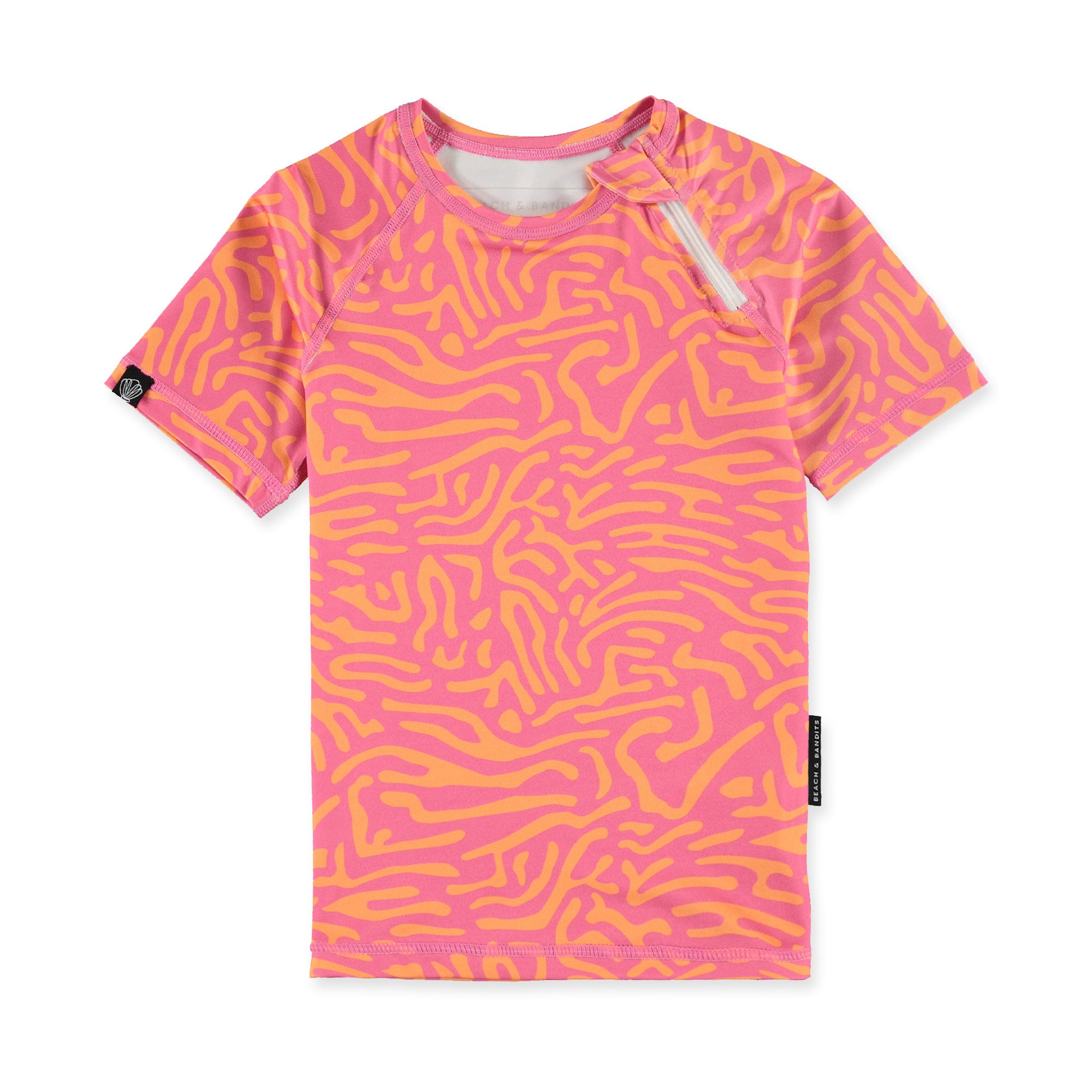 Beach &amp; Bandits Beach & Bandits Pink Coral Tee - Pearls & Swines