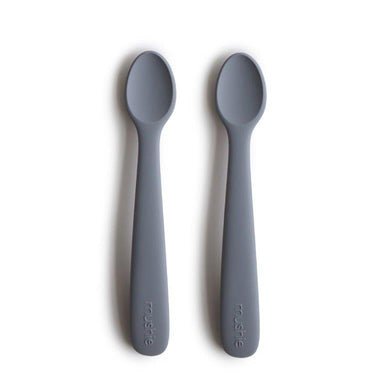 Mushie Mushie Silicone Feeding Spoons 2-Pack - Tradewinds - Pearls & Swines