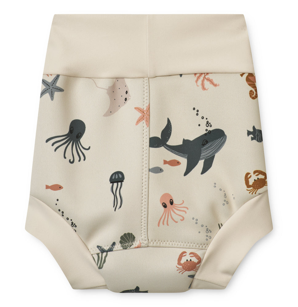Liewood Liewood Valentin Printed Nappy Swim Pants - Sea Creature/Sandy - Pearls & Swines