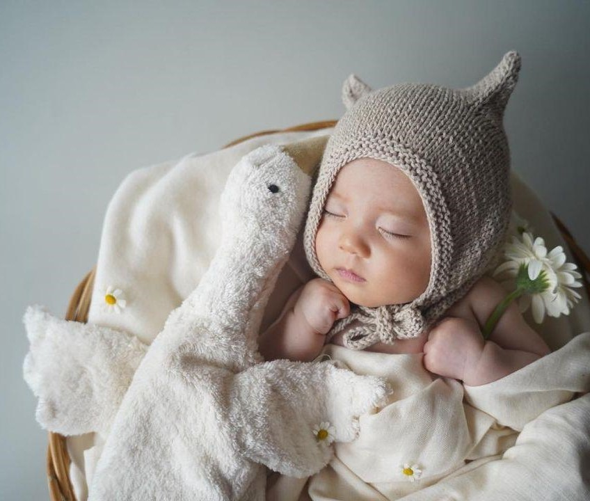 Senger Senger - Cuddly Animal Goose - Small - White - Pearls & Swines