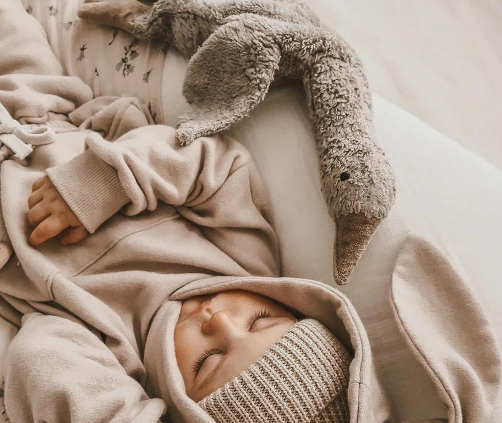 Senger Senger - Cuddly Animal Goose - Small - Grey - Pearls & Swines