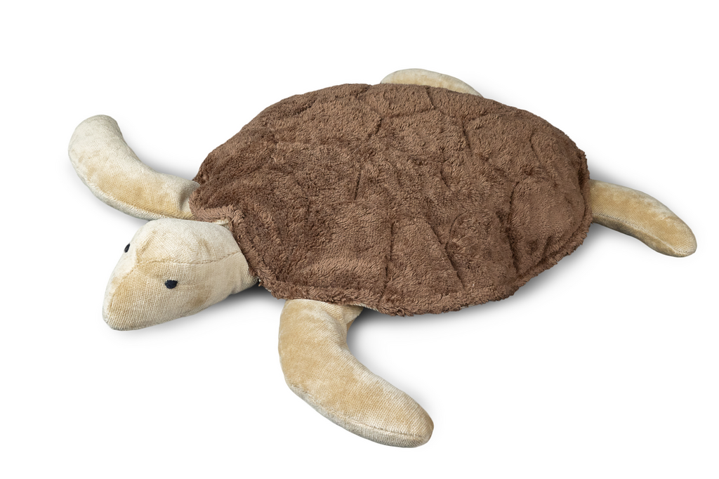 Senger Senger - Cuddly Animal Turtle - Large - Brown - Pearls & Swines