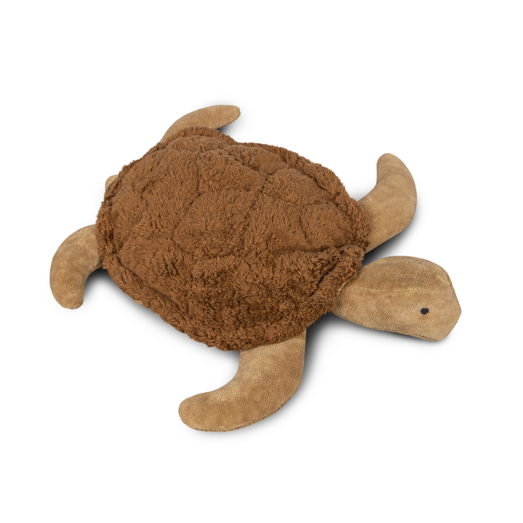 Senger Senger - Cuddly Animal Turtle - Small - Brown - Pearls & Swines