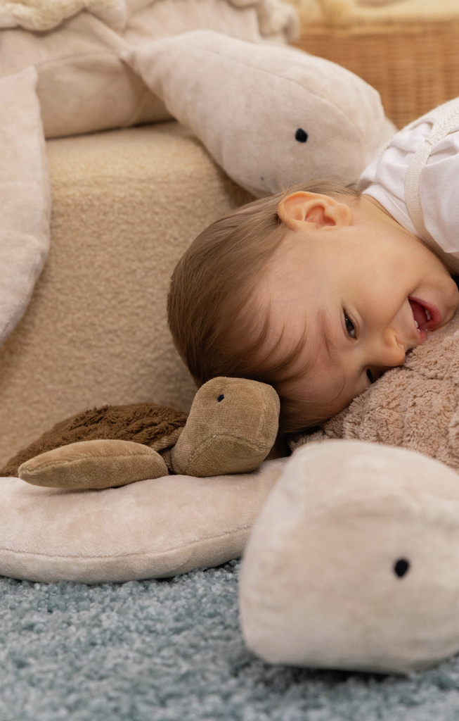 Senger Senger - Cuddly Animal Turtle - Small - Brown - Pearls & Swines