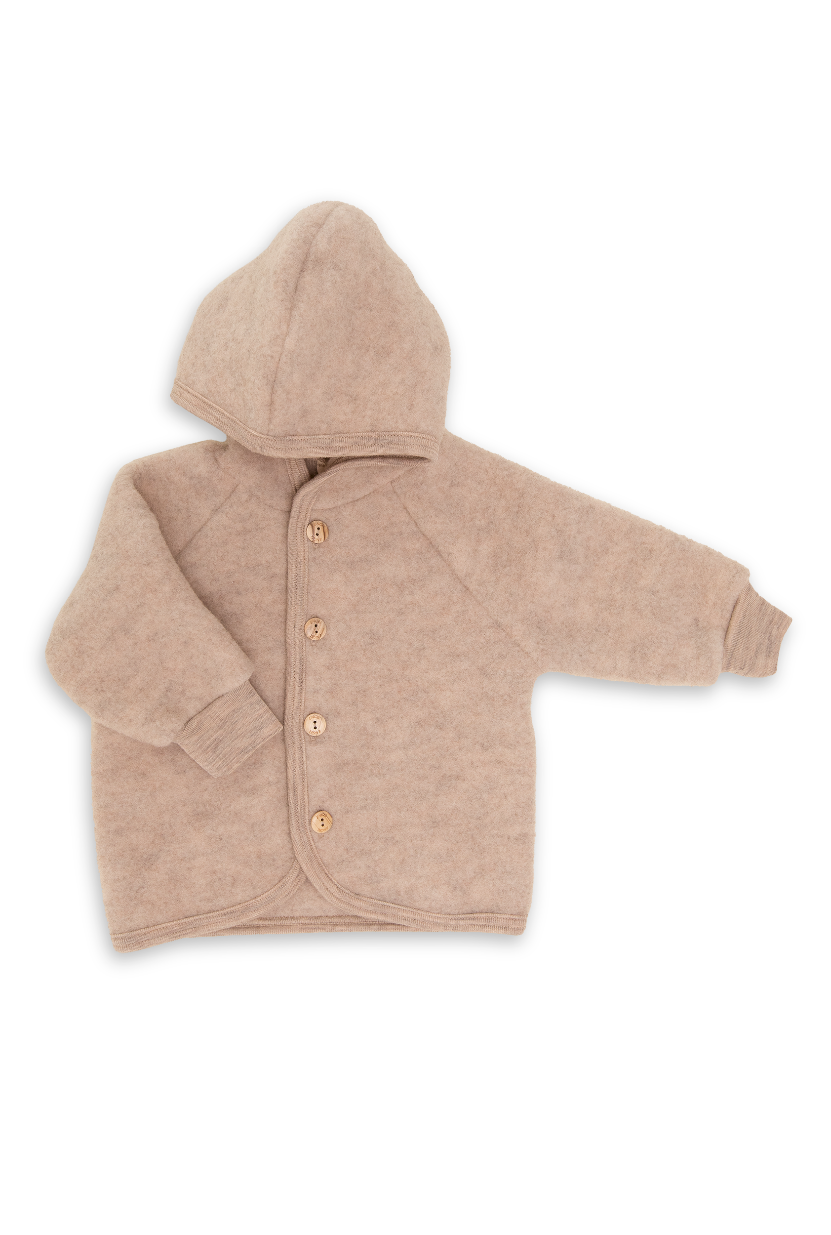 Engel Natur Engel Natur - Wool Jacket - Sand Melange - Pearls & Swines