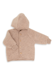Engel Natur Engel Natur - Wool Jacket - Sand Melange - Pearls & Swines