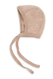 Engel Natur Engel Natur - Wool Bonnet - Sand Melange - Pearls & Swines