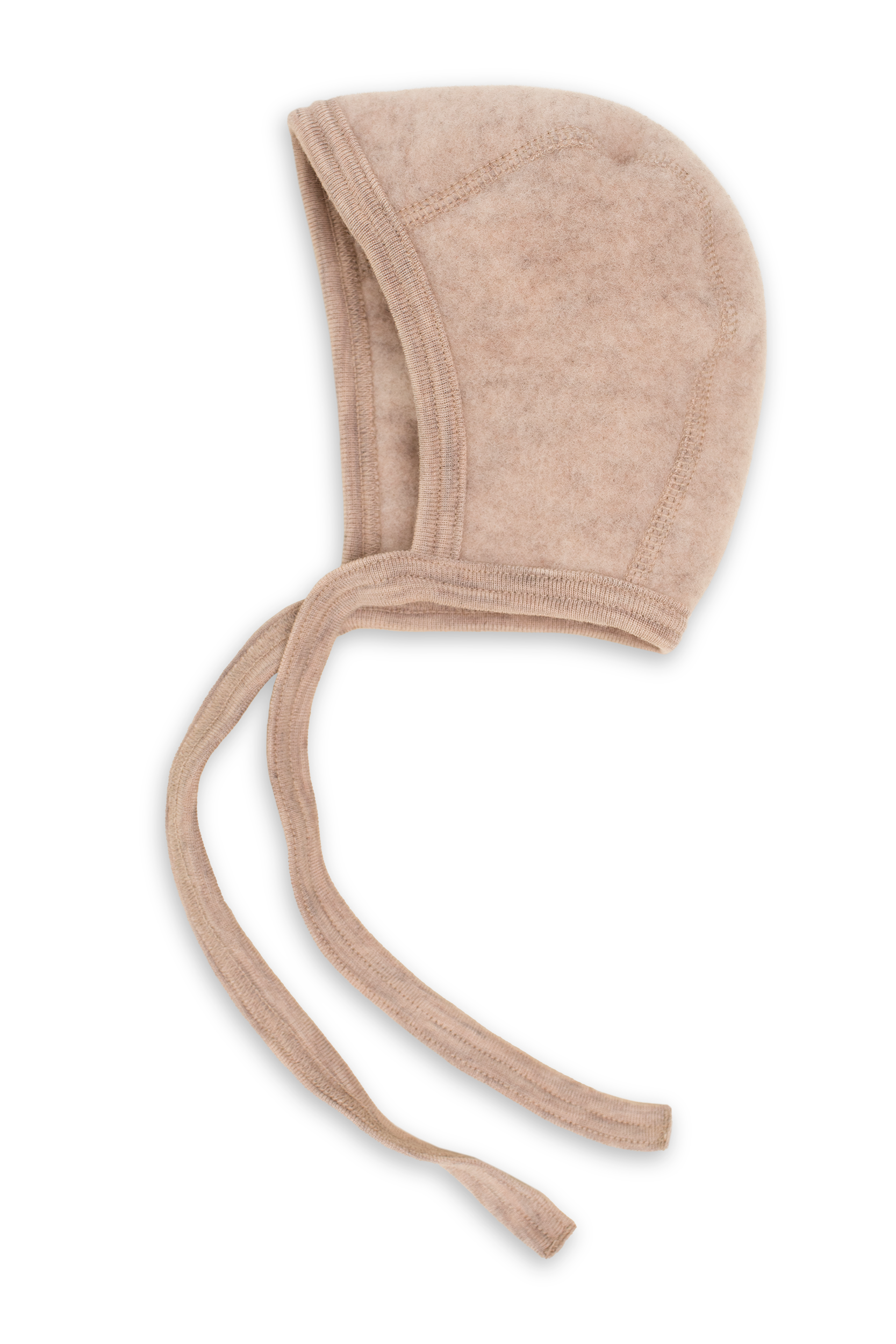 Engel Natur Engel Natur - Wool Bonnet - Sand Melange - Pearls & Swines