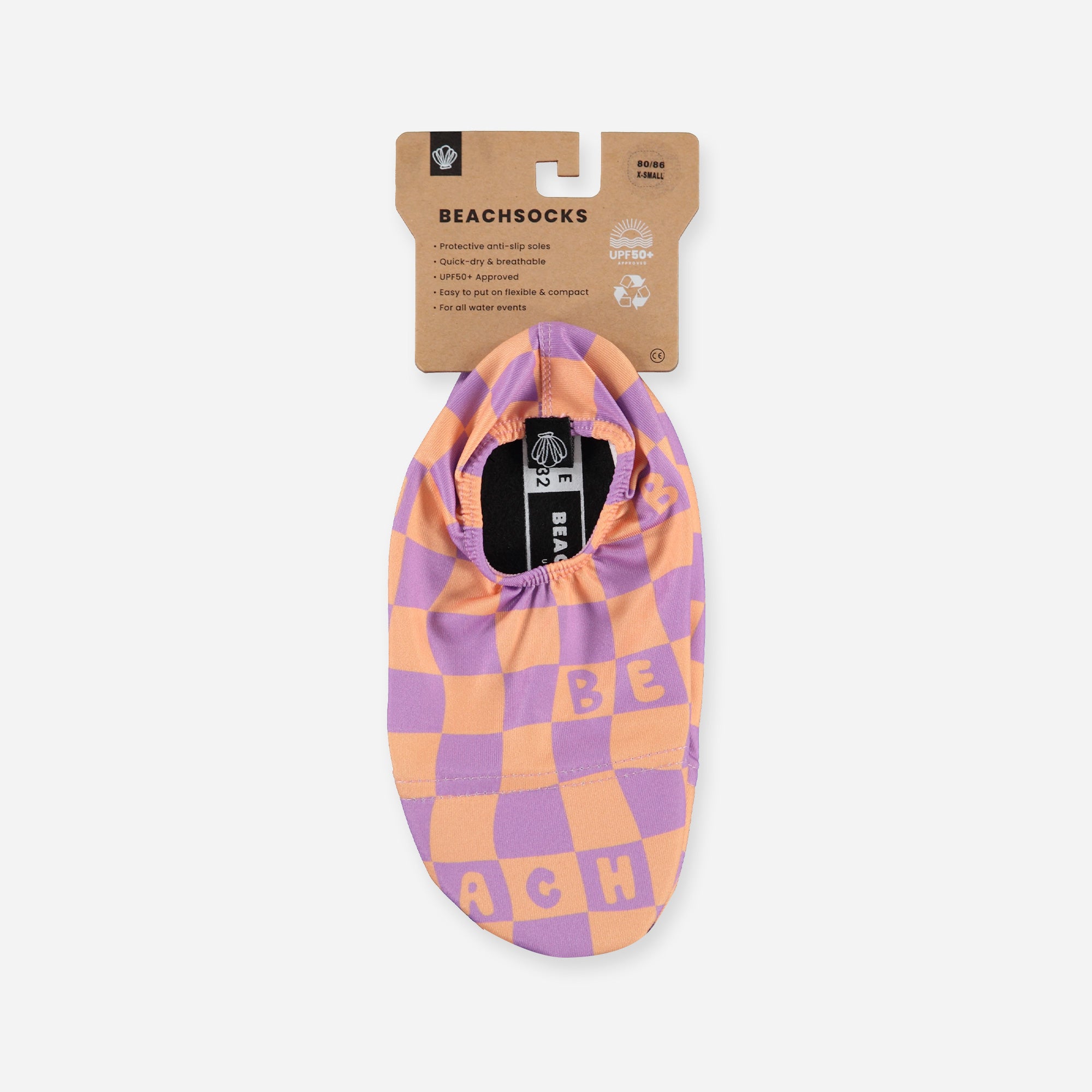 Beach &amp; Bandits Beach & Bandits - Checkered Beach - Beach Socks - Pearls & Swines