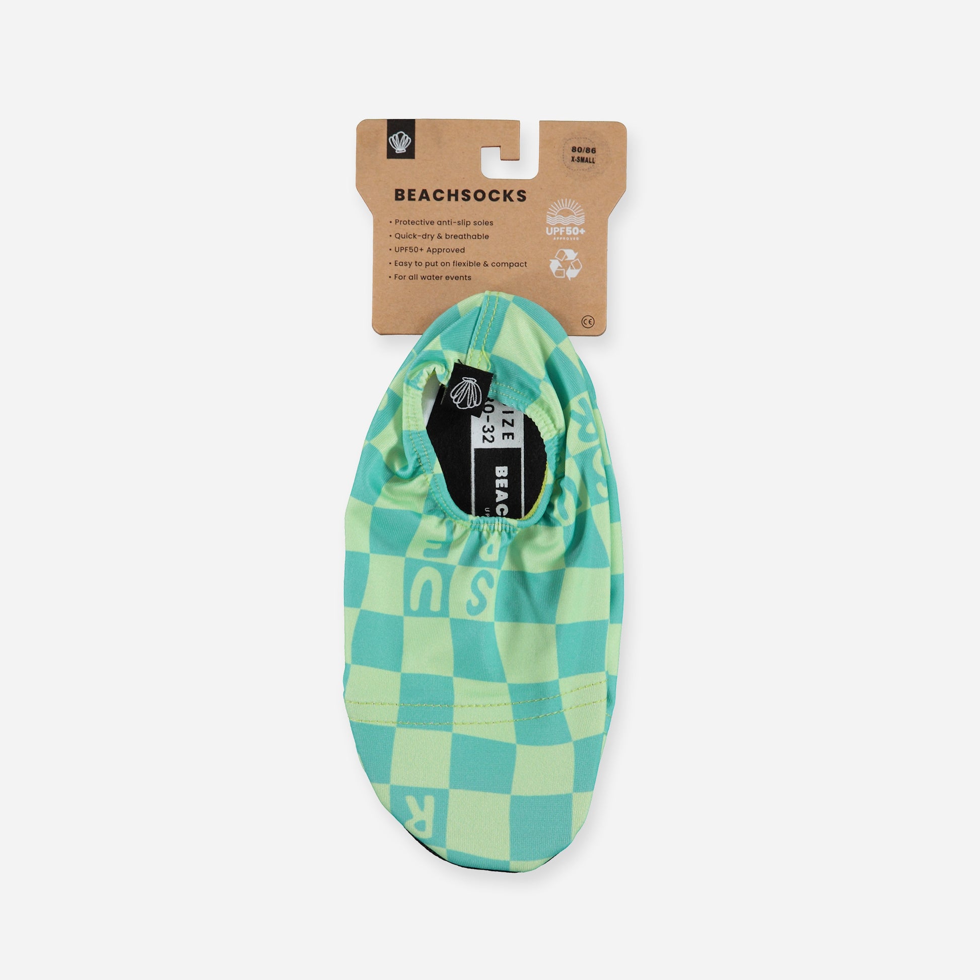 Beach &amp; Bandits Beach & Bandits - Checkered Surf - Beach Socks - Pearls & Swines