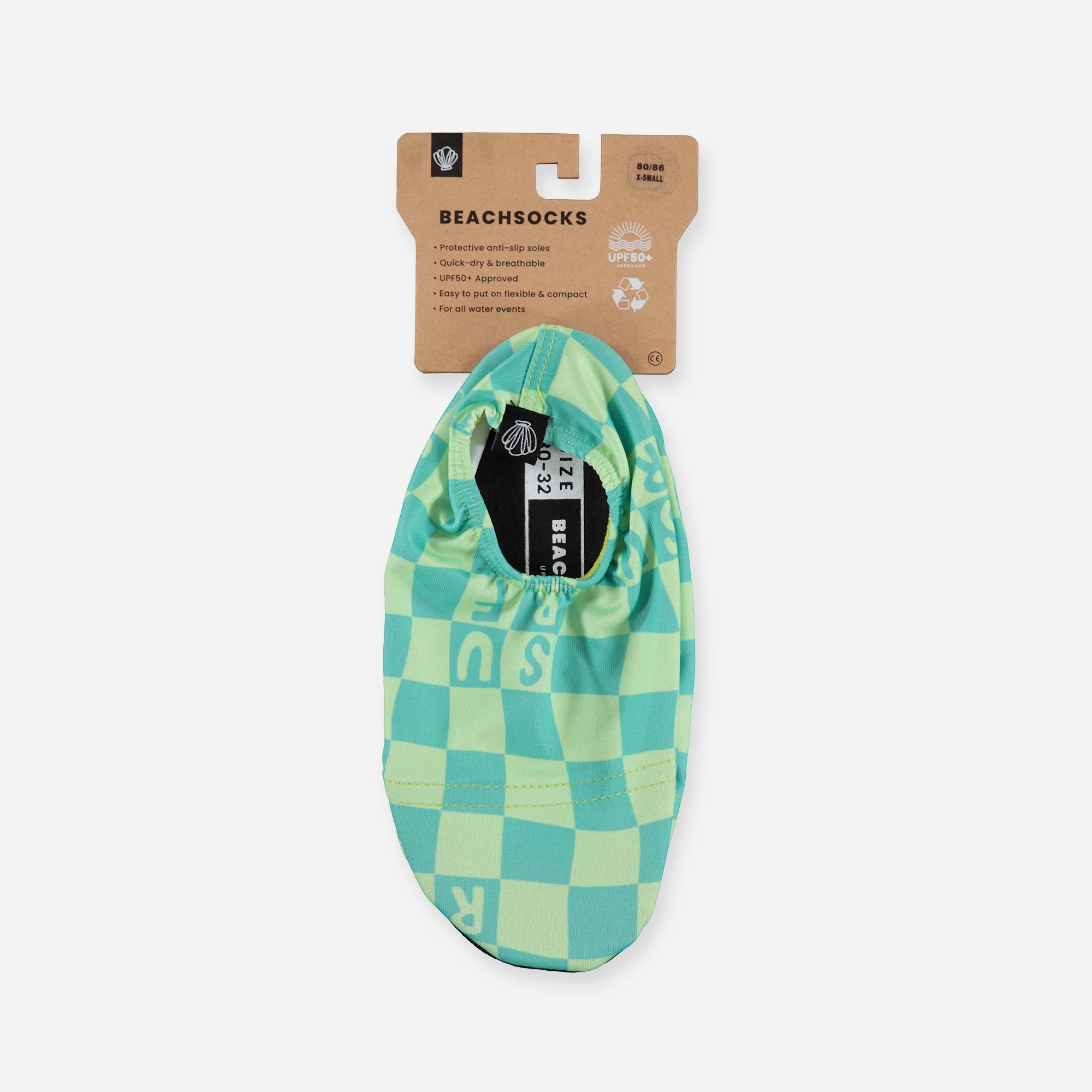 Beach &amp; Bandits Beach & Bandits - Checkered Surf - Beach Socks - Pearls & Swines