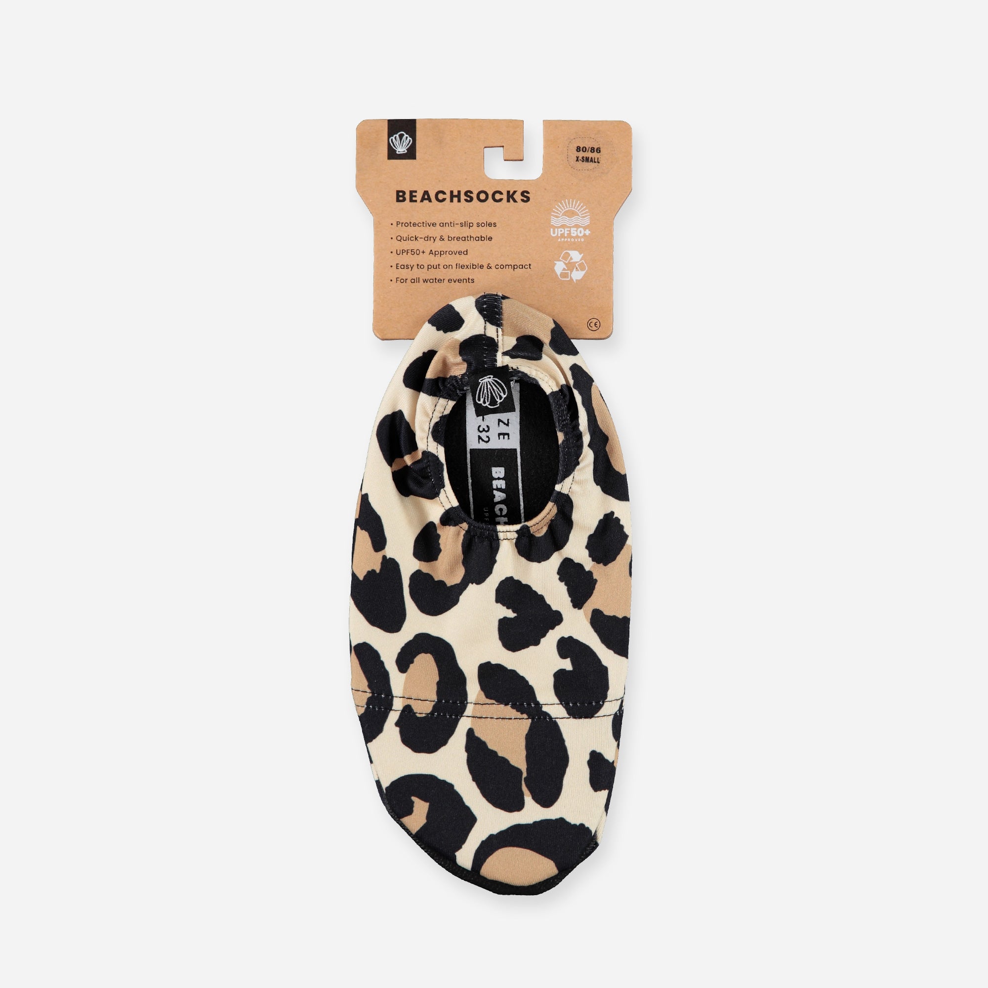 Beach &amp; Bandits Beach & Bandits - Leopard Shark - Beach Socks - Pearls & Swines