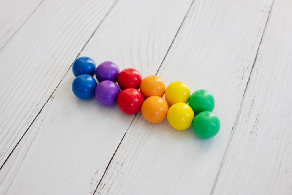 Connetix Tiles Connetix Tiles - Rainbow Replacement Ball - Pack 12 Pc - Pearls & Swines