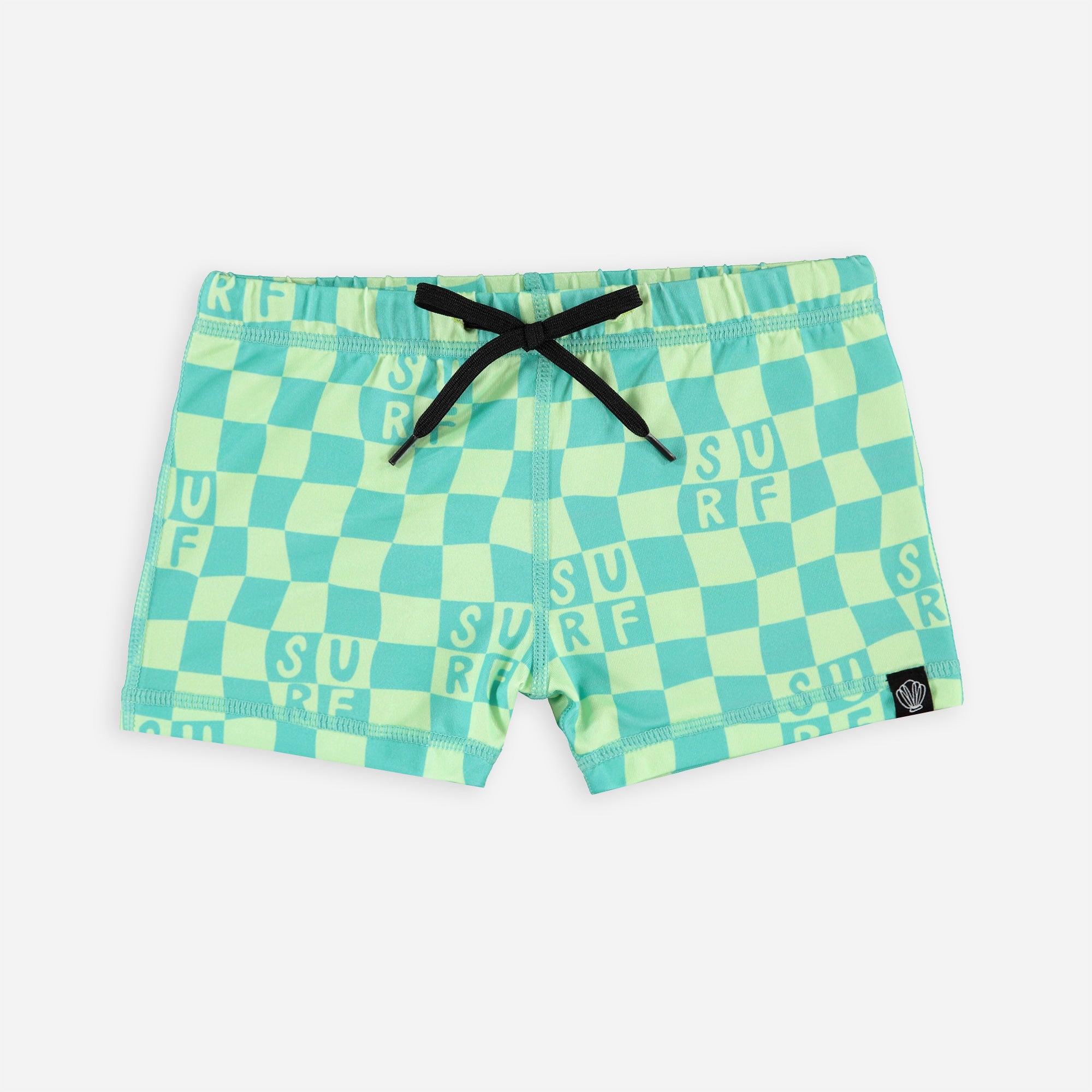 Beach &amp; Bandits Beach & Bandits - Checkered Surf - Swimshort - Pearls & Swines