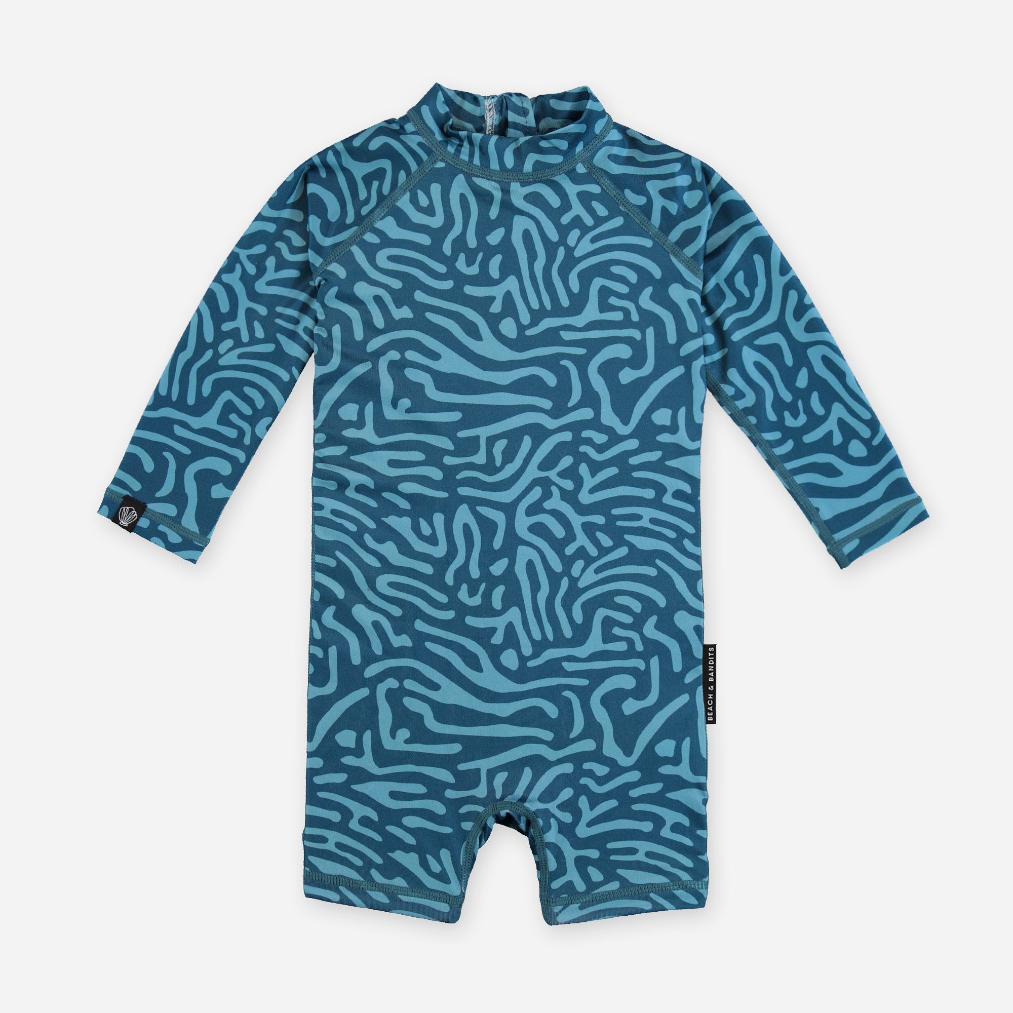 Beach &amp; Bandits Beach & Bandits - Deep Ocean - Baby Suit - Pearls & Swines