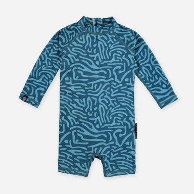 Beach &amp; Bandits Beach & Bandits - Deep Ocean - Baby Suit - Pearls & Swines
