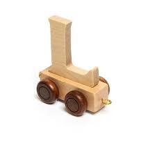 RyanTown RyanTown - Letter Train - Natural wood - Pearls & Swines