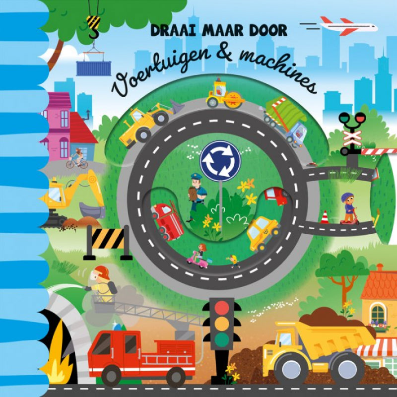 Pearls & Swines Draai maar door - Voertuigen en Machines - Kartonboek - Pearls & Swines