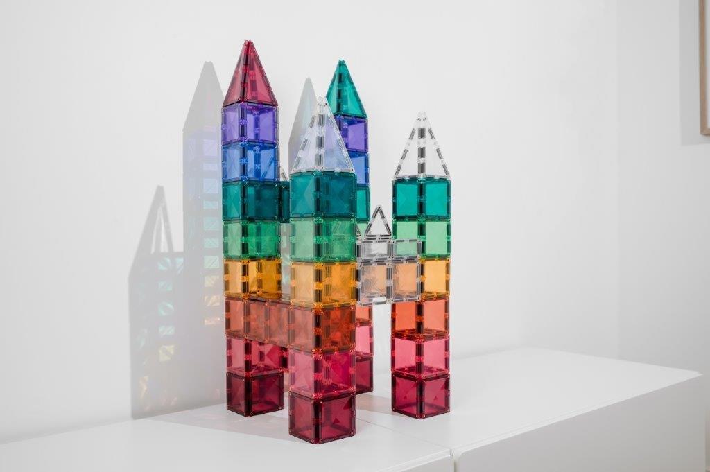 Connetix Tiles Connetix Tiles - Pastel Square - Pack 40 pc - Pearls & Swines