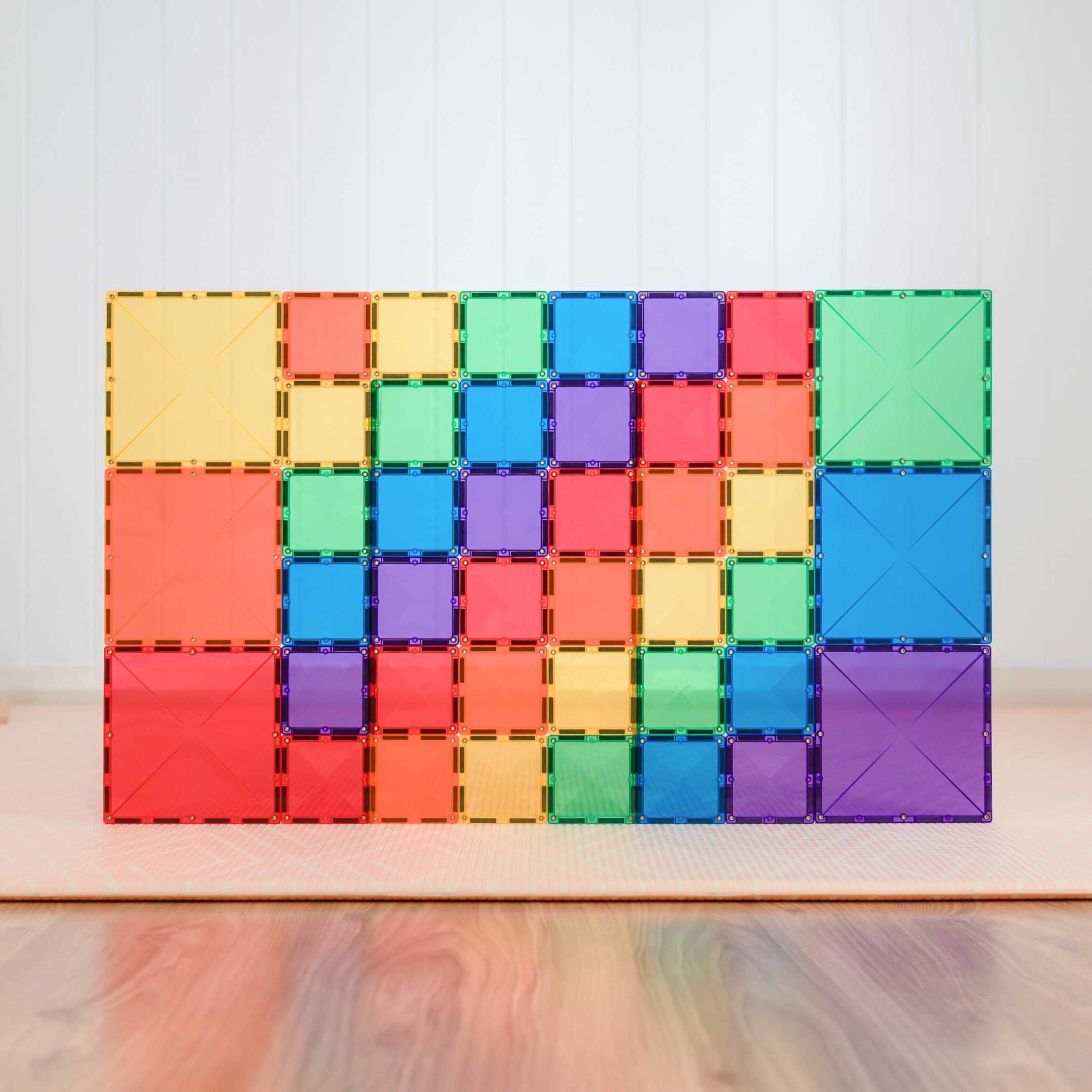 Connetix Tiles Connetix Tiles - Rainbow Square - Pack 42 pc - Pearls & Swines