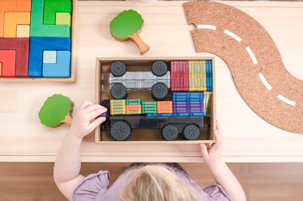 Connetix Tiles Connetix Tiles - Rainbow Transport - Pack 50 pc - Pearls & Swines