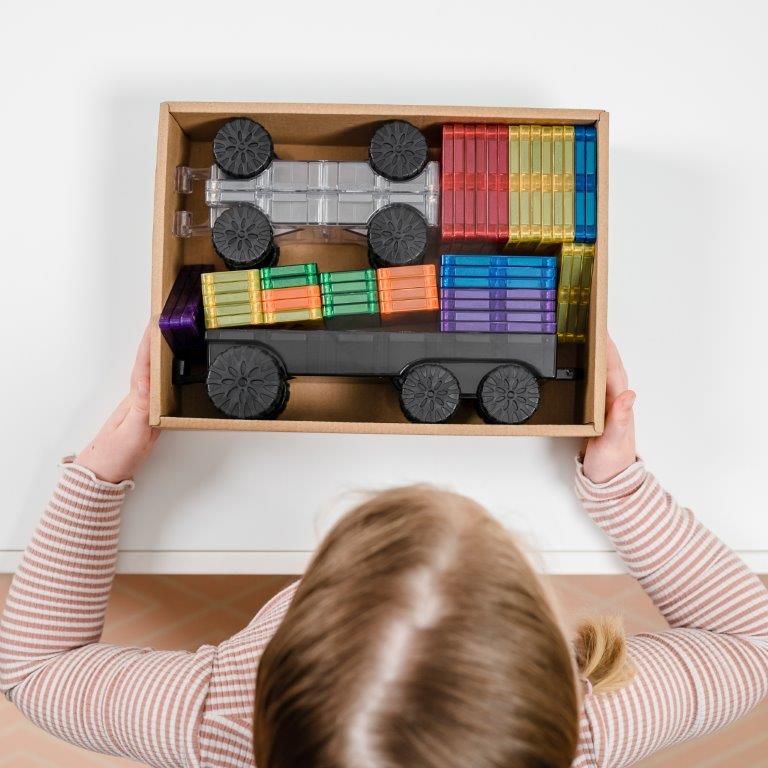 Connetix Tiles Connetix Tiles - Rainbow Transport - Pack 50 pc - Pearls & Swines