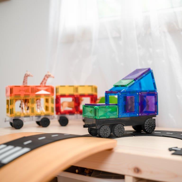 Connetix Tiles Connetix Tiles - Rainbow Transport - Pack 50 pc - Pearls & Swines