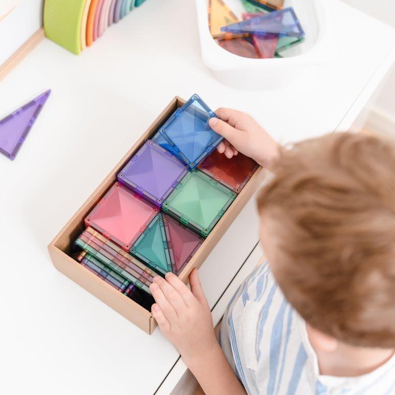 Connetix Tiles Connetix Tiles - Pastel Starter - Pack 64 pc - Pearls & Swines