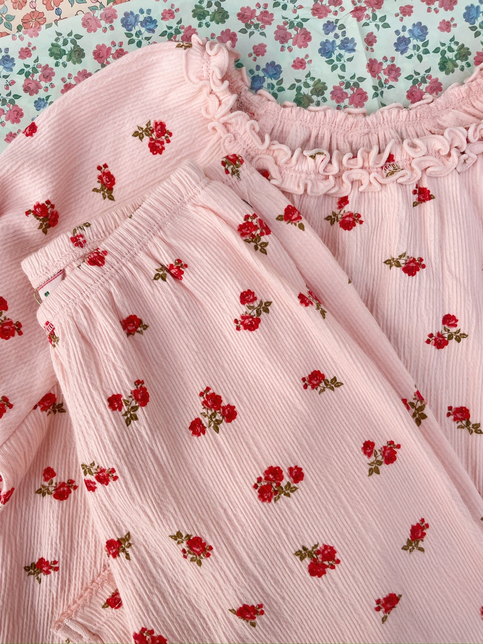 Konges Sløjd Konges Sløjd - Chloe Blouse Gots - Rosa pink - Pearls & Swines