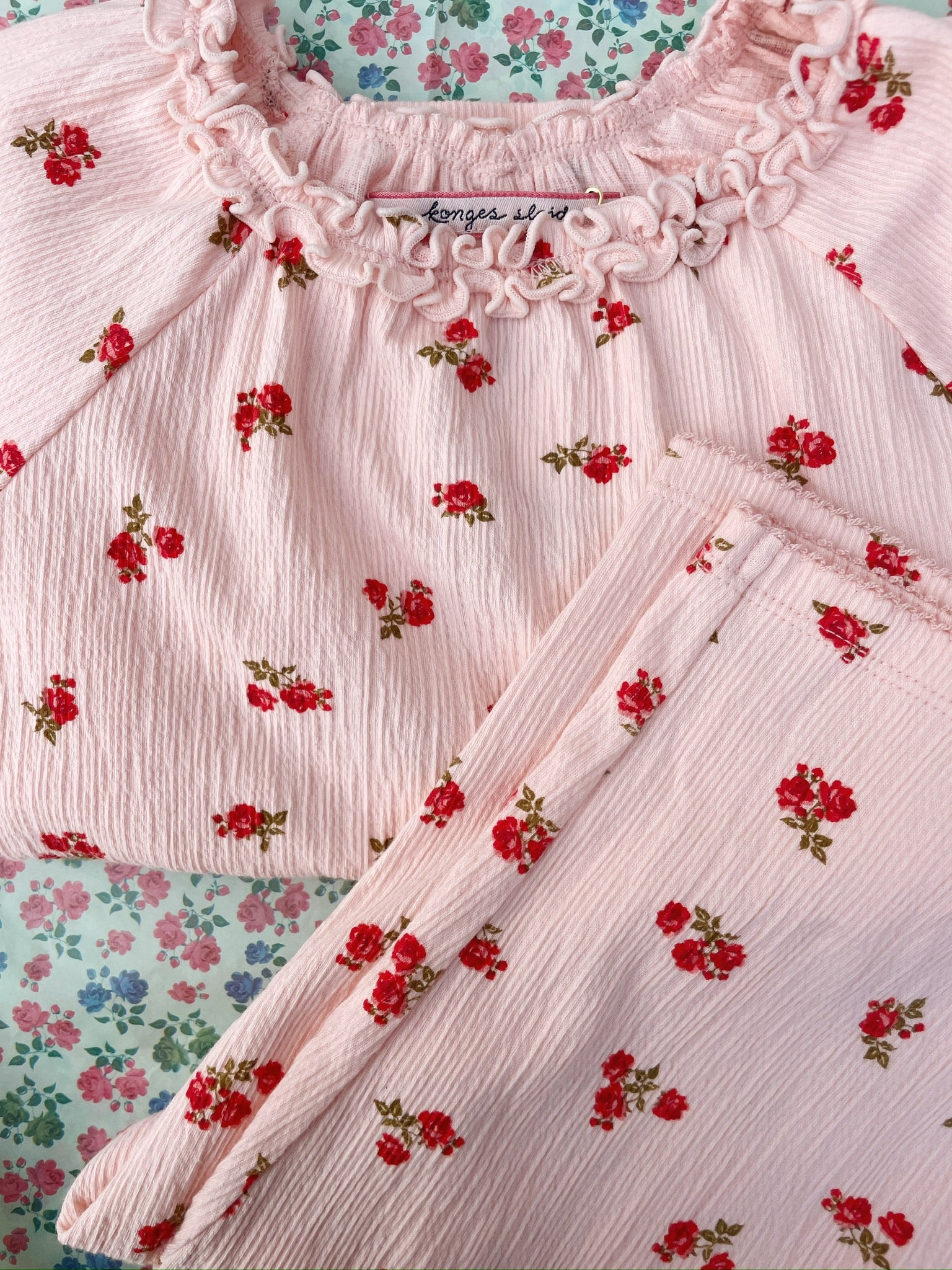 Konges Sløjd Konges Sløjd - Chloe Blouse Gots - Rosa pink - Pearls & Swines