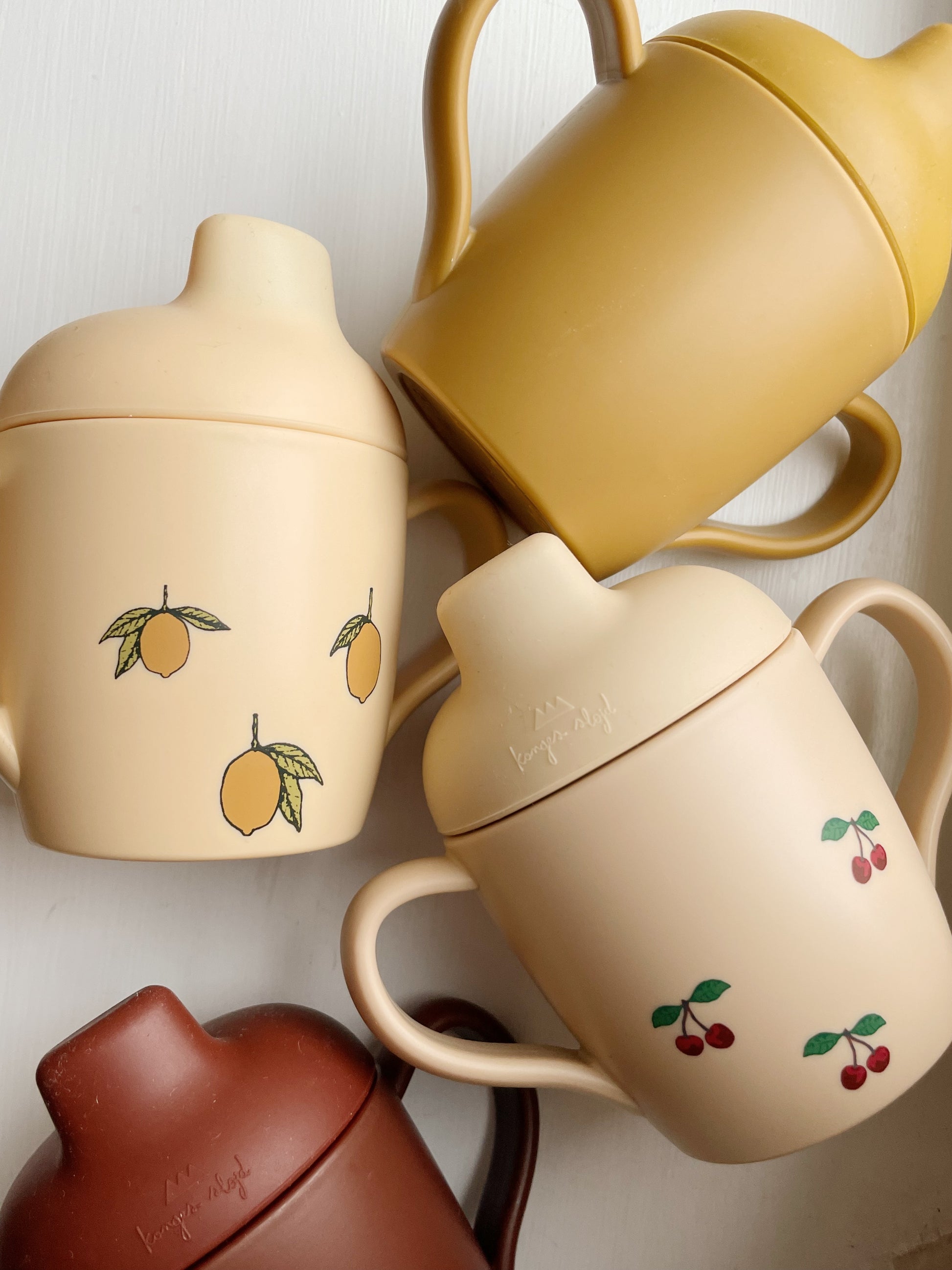 Konges Sløjd Konges Sløjd 2-Pack Sippy cup - Lemon - Pearls & Swines