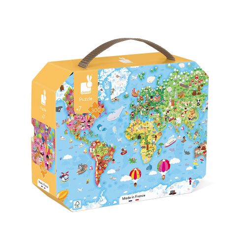 Janod Janod - Puzzle - World Giant - Pearls & Swines