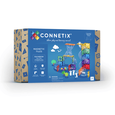 Connetix Tiles Connetix Rainbow Ball Run Expansion Pack 66 pc - Pearls & Swines