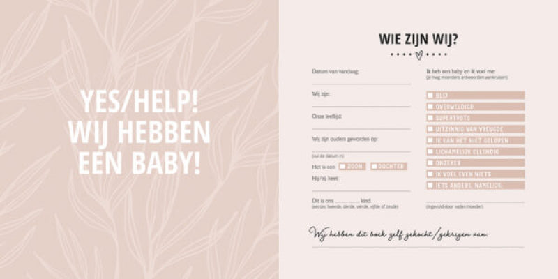 Pearls & Swines Maak een unieke herinnering - Mijn eerste jaar - Invulboek - Pearls & Swines