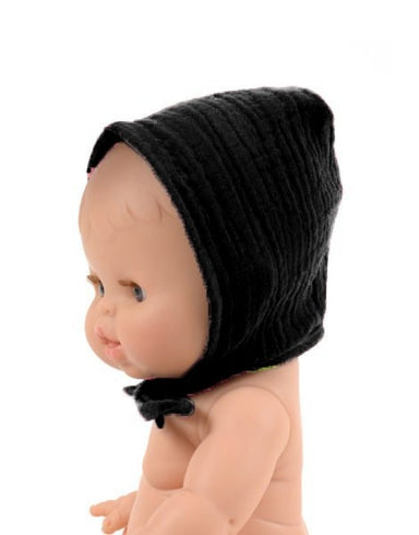 Minikane Minikane Baby Doll Hat - Black - Pearls & Swines
